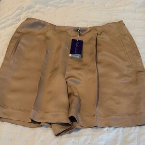 NWT Ralph Lauren Purple Label Silk Shorts Size 16 (25)